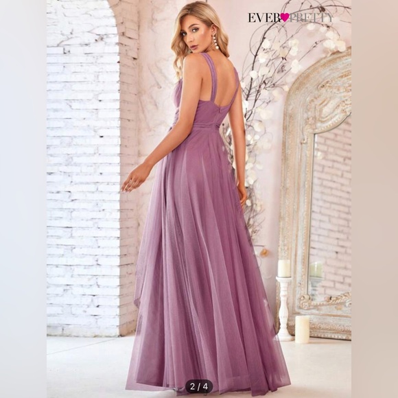 Ever Pretty Light Grey Bridesmaid Dress - Picture 6 of 8